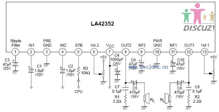 LA42352应用电路与参数.jpg